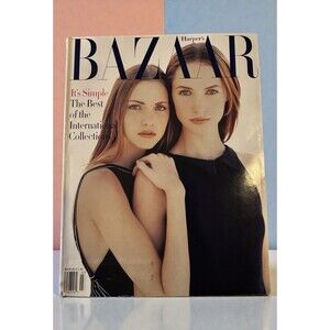 HARPER'S BAZAAR 1993 NADJA AUERMANN CECILIA CHANCELLOR Helena Christensen